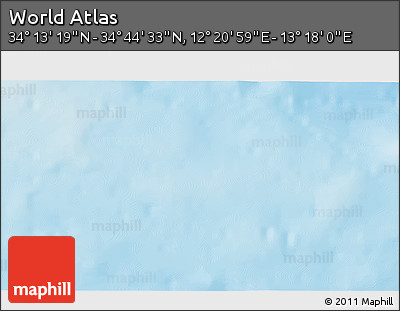 Physical 3D Map of the Area around 34° 28' 56" N, 12° 49' 29" E