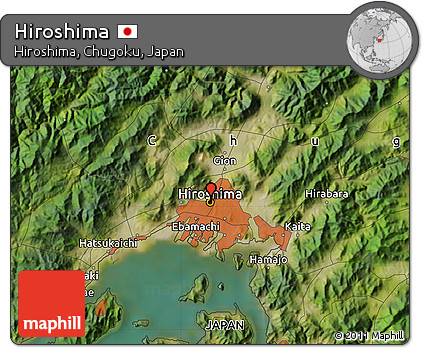 Satellite Map of Hiroshima