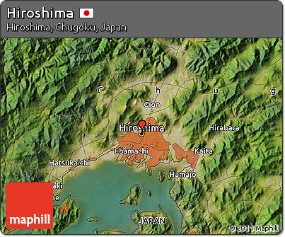 Satellite Map of Hiroshima