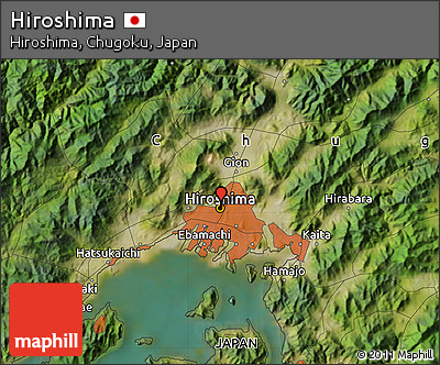 Satellite Map of Hiroshima