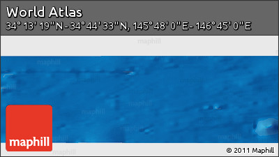 Physical Panoramic Map of the Area around 34° 28' 56" N, 146° 16' 30" E