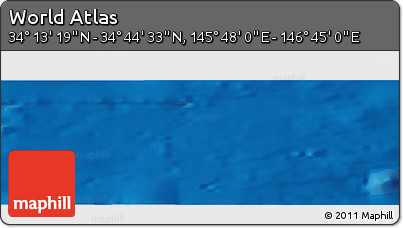 Physical Panoramic Map of the Area around 34° 28' 56" N, 146° 16' 30" E