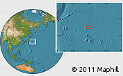 Satellite Location Map of the area around 34° 28' 56" N, 148° 49' 29" E