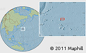 Savanna Style Location Map of the area around 34° 28' 56" N, 148° 49' 29" E, hill shading