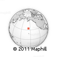 Outline Map of the Area around 34° 28' 56" N, 156° 19' 29" W, rectangular outline