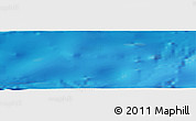 Shaded Relief Panoramic Map of the area around 34° 28' 56" N, 158° 10' 30" E