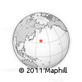 Outline Map of the Area around 34° 28' 56" N, 160° 43' 29" E, rectangular outline