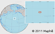Gray Location Map of the area around 34° 28' 56" N, 168° 13' 29" W