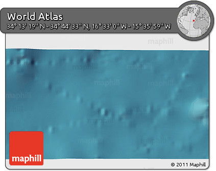 Satellite 3D Map of the Area around 34° 28' 56" N, 16° 4' 29" W