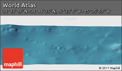 Satellite Panoramic Map of the Area around 34° 28' 56" N, 16° 4' 29" W