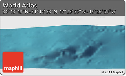 Satellite Panoramic Map of the Area around 34° 28' 56" N, 16° 55' 29" W