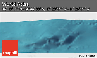 Satellite Panoramic Map of the Area around 34° 28' 56" N, 16° 55' 29" W