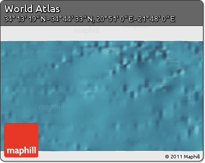 Satellite 3D Map of the Area around 34° 28' 56" N, 21° 19' 30" E