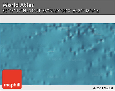 Satellite 3D Map of the Area around 34° 28' 56" N, 21° 19' 30" E