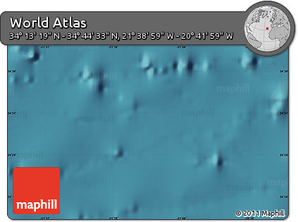 Satellite Map of the Area around 34° 28' 56" N, 21° 10' 29" W