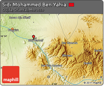 Physical Map of Sidi Mohammed Ben Yahia