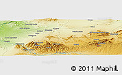 Physical Panoramic Map of Regada