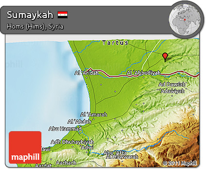 Physical 3D Map of Sumaykah