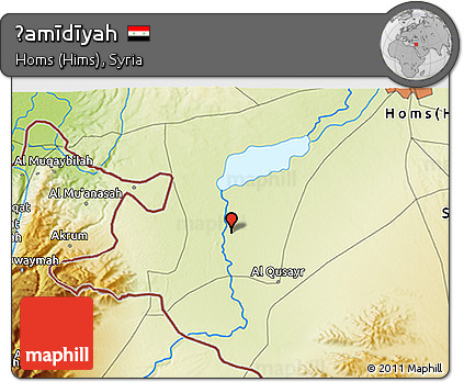 Physical 3D Map of Ḩamīdīyah