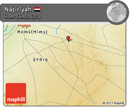 Physical 3D Map of Nāşirīyah