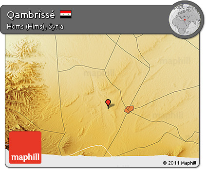 Physical 3D Map of Qambrîssé