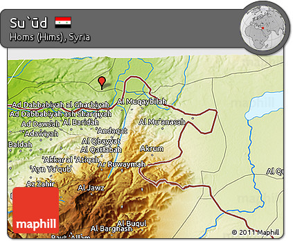 Physical 3D Map of Su`ūd