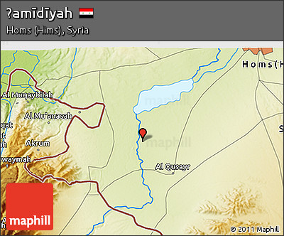 Physical 3D Map of Ḩamīdīyah