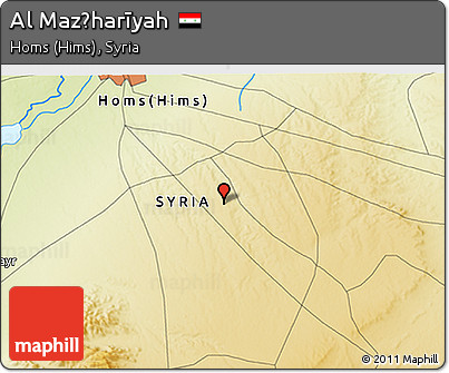 Physical 3D Map of Al Maz̧harīyah