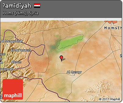 Satellite 3D Map of Ḩamīdīyah