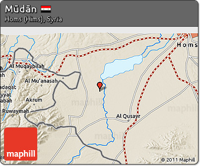 Shaded Relief 3D Map of Mūdān