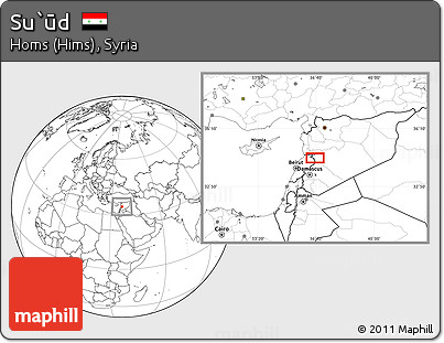 Blank Location Map of Su`ūd