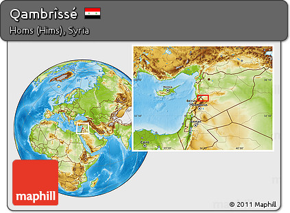 Physical Location Map of Qambrîssé
