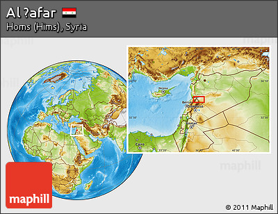 Physical Location Map of Al Ḩafar