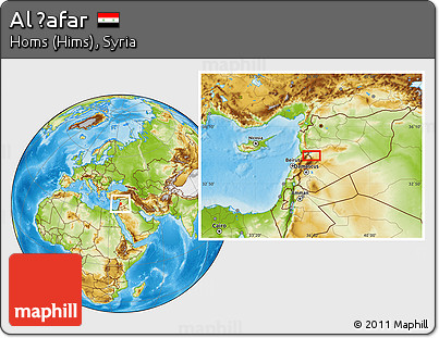Physical Location Map of Al Ḩafar