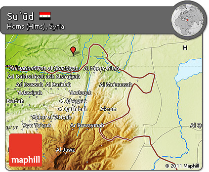 Physical Map of Su`ūd
