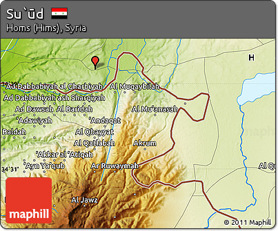 Physical Map of Su`ūd