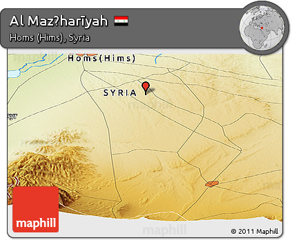 Physical Panoramic Map of Al Maz̧harīyah