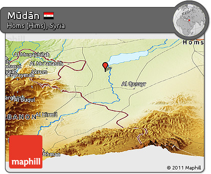 Physical Panoramic Map of Mūdān