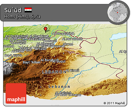 Physical Panoramic Map of Su`ūd