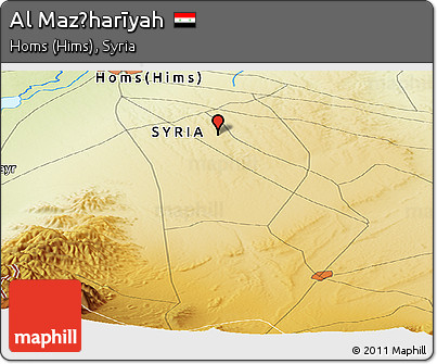 Physical Panoramic Map of Al Maz̧harīyah