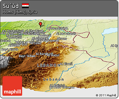 Physical Panoramic Map of Su`ūd