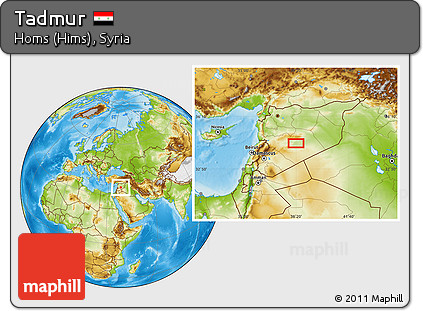 Physical Location Map of Tadmur