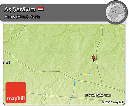 Physical 3D Map of Aş Şarāyim
