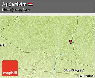 Physical 3D Map of Aş Şarāyim