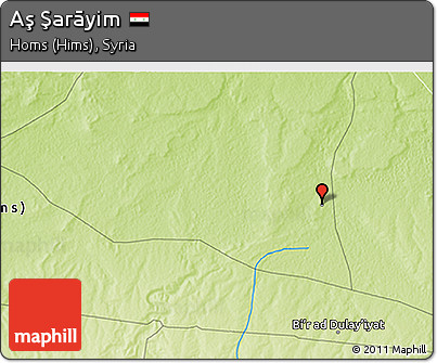 Physical 3D Map of Aş Şarāyim