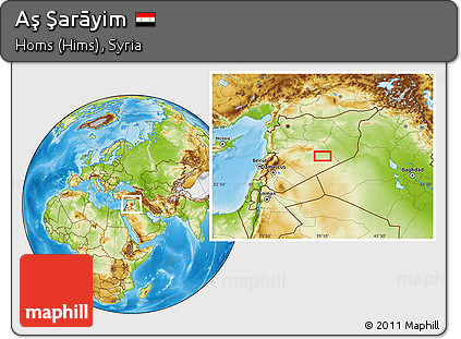 Physical Location Map of Aş Şarāyim