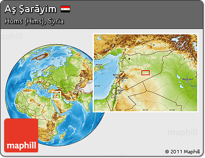 Physical Location Map of Aş Şarāyim