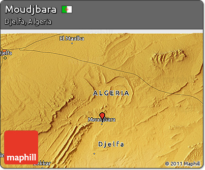 Physical 3D Map of Moudjbara