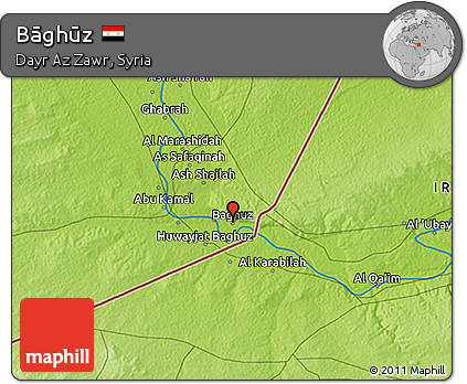 Physical 3D Map of Bāghūz