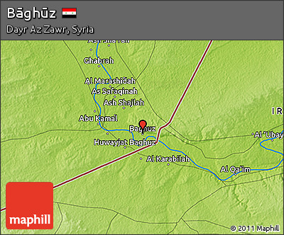 Physical 3D Map of Bāghūz